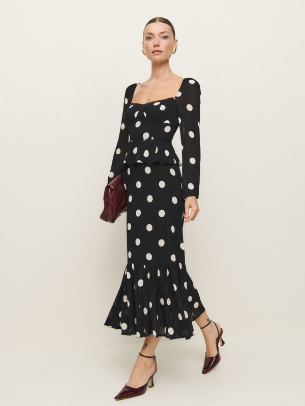 Zandra Dress - Moon Dot